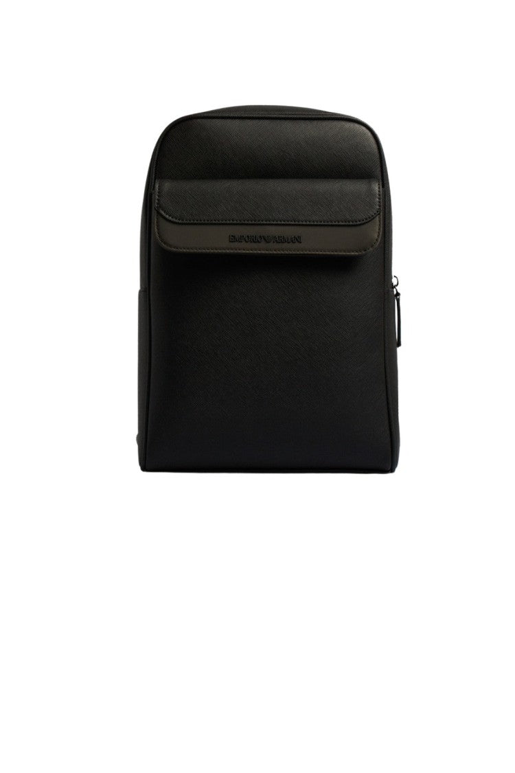 Emporio Armani Black/Green Combination Shoulder Bag