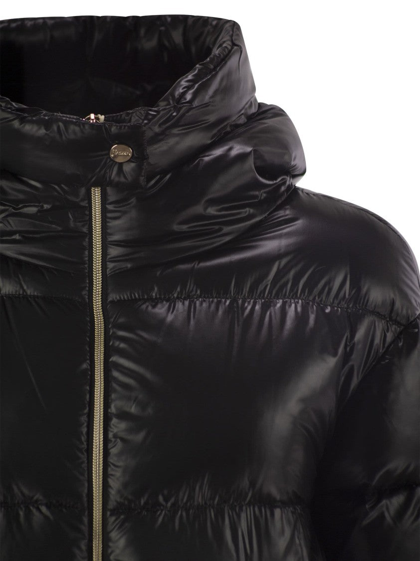Herno Long Down Jacket With Hood