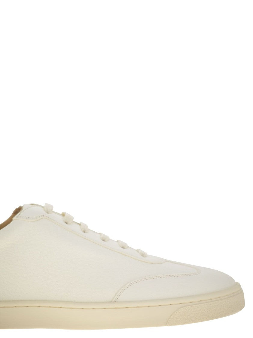 Brunello Cucinelli Deerskin Trainers With Latex Sole