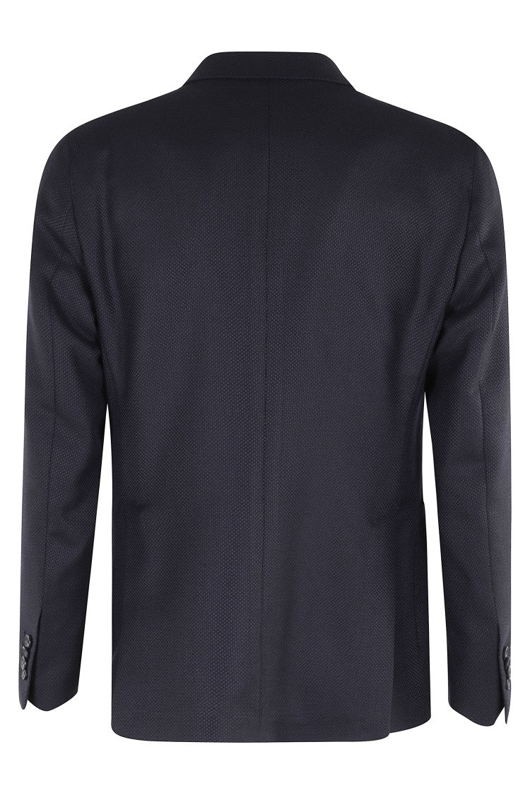 Tagliatore Single-Breasted Wool Hopsack