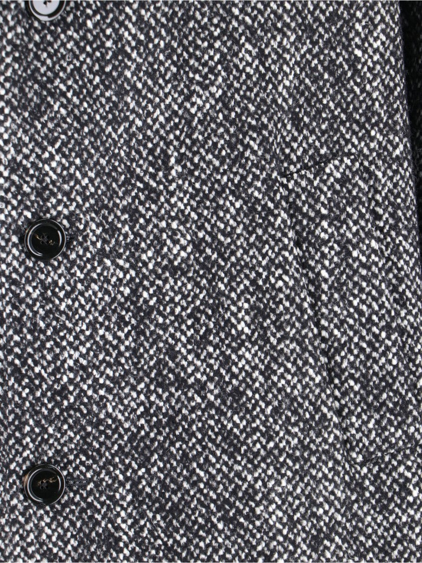 Lardini Single-Breasted Coat – Grey