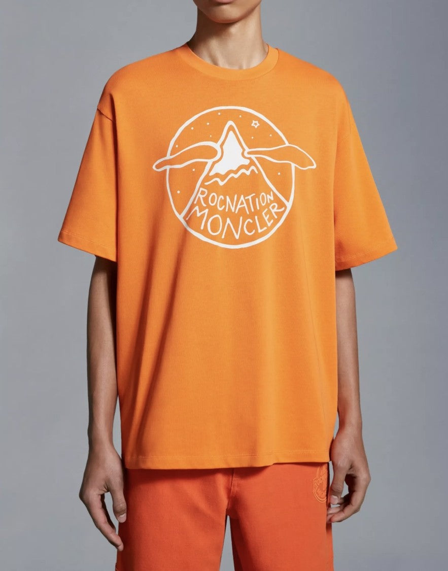 Moncler Nation Jay-Z Logo Over Crop T-Shirt