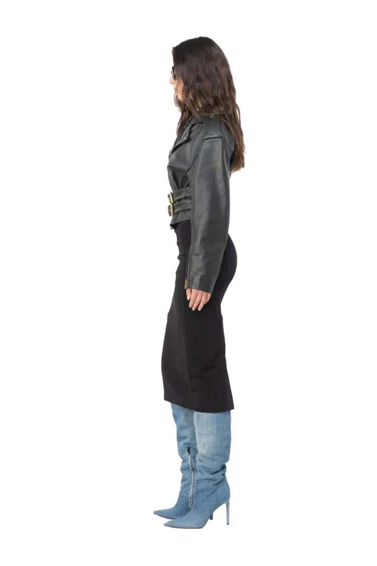 Pinko Black Midi Skirt