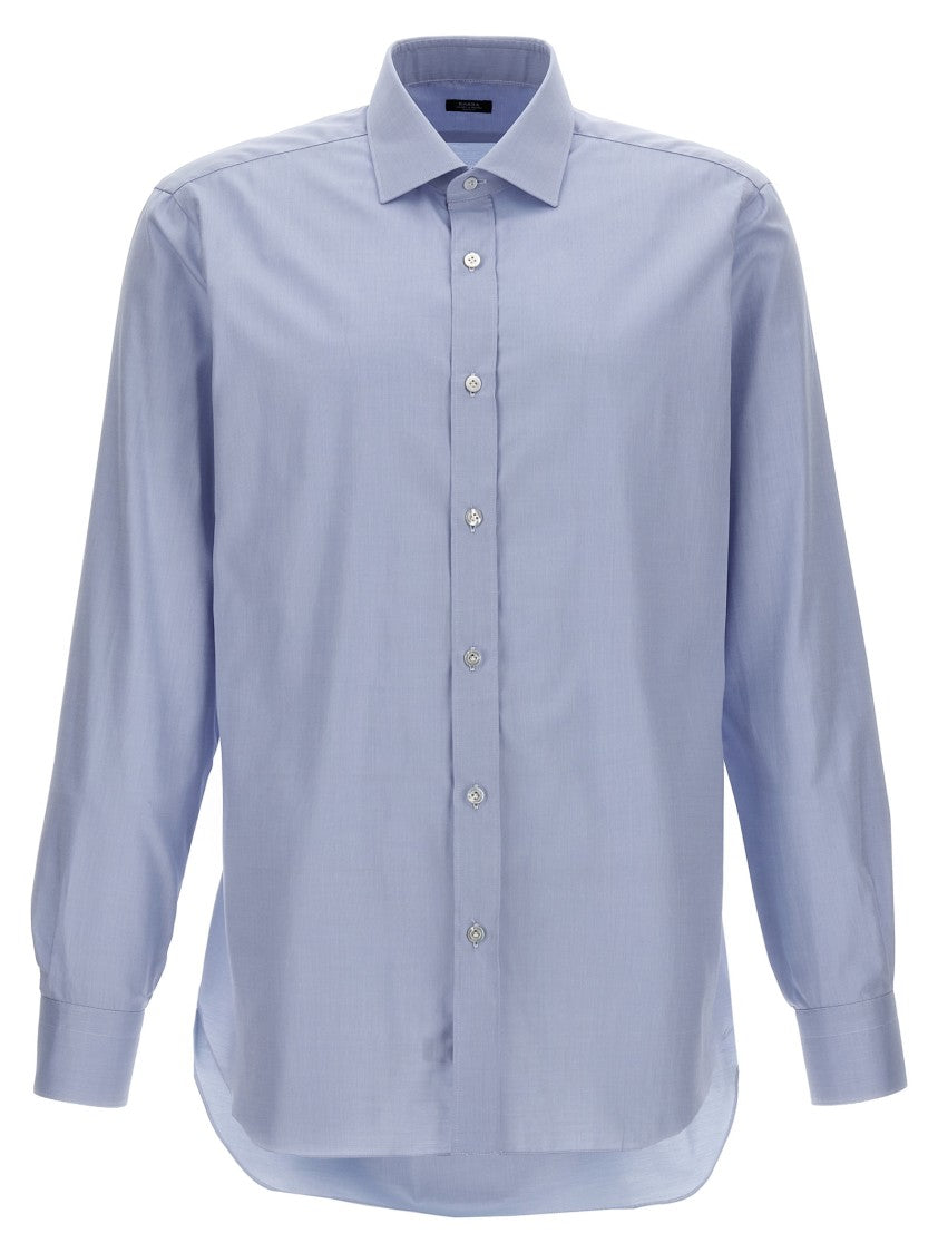 Barba Slim-Fit Stretch Cotton Poplin Shirt