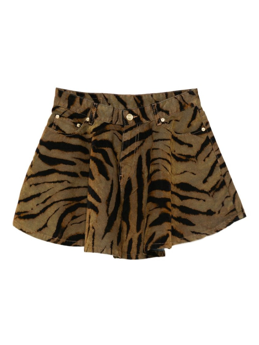 Ganni Short Flared Skirt