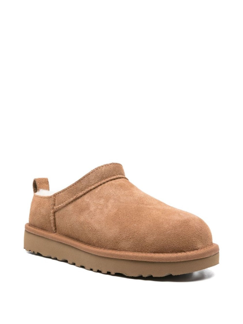 Ugg Suede Slip-On Boots With Plush Shearling Lining