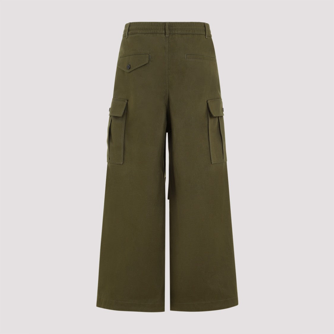 Marni Wide-Leg Cargo Trousers With Button