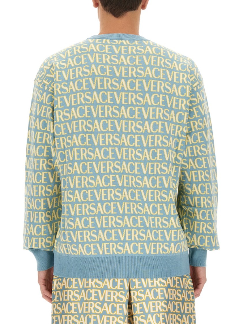 Versace Allover Logo Jersey