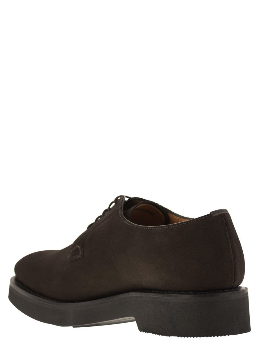 Church's Suede Calfskin Derby With Goodyear Construction