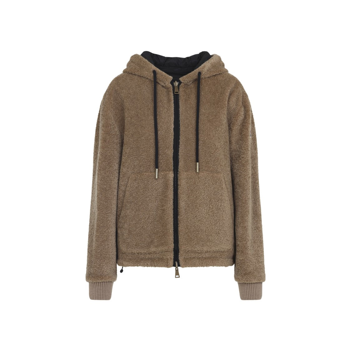 Moncler Reversible Plush And Quilted Short Jacket