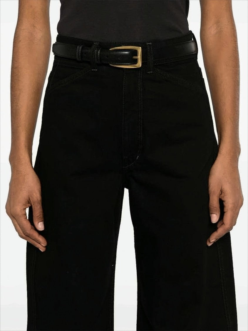 Lemaire Wide-Leg High-Waisted Denim Pants With Classic Five-Pocket Design