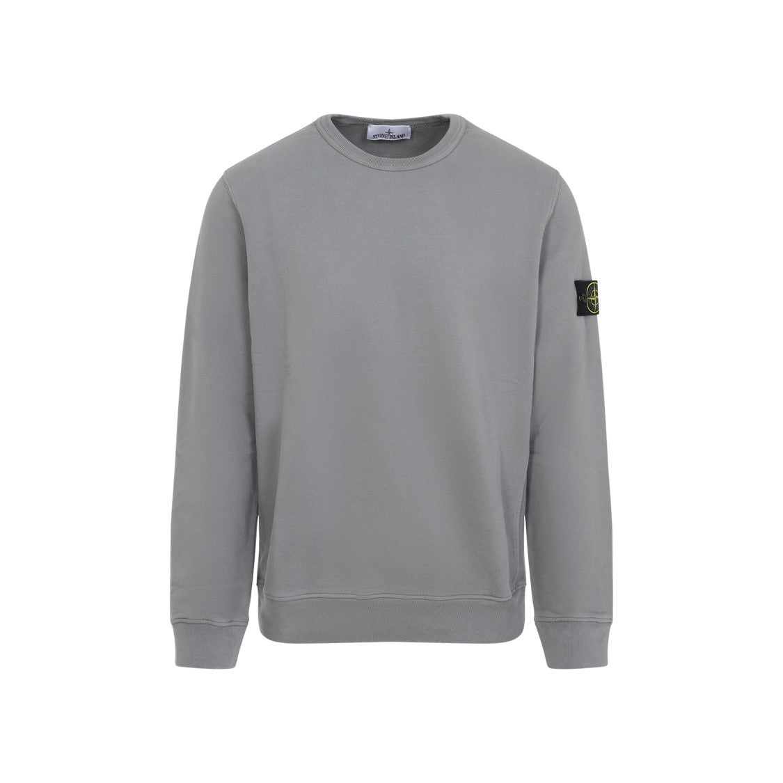 Stone Island Cement Grey Cotton Sweatshirt
