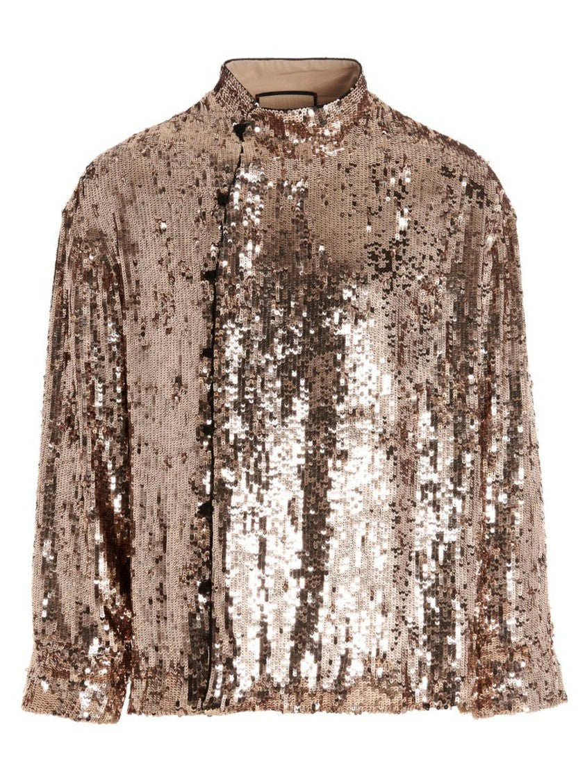Gucci Silk Shirt With Sequin Embroideries