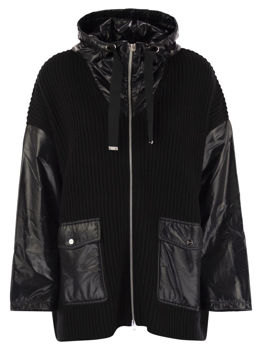 Herno Resort Jacket In Wool And Ultralight Nylon