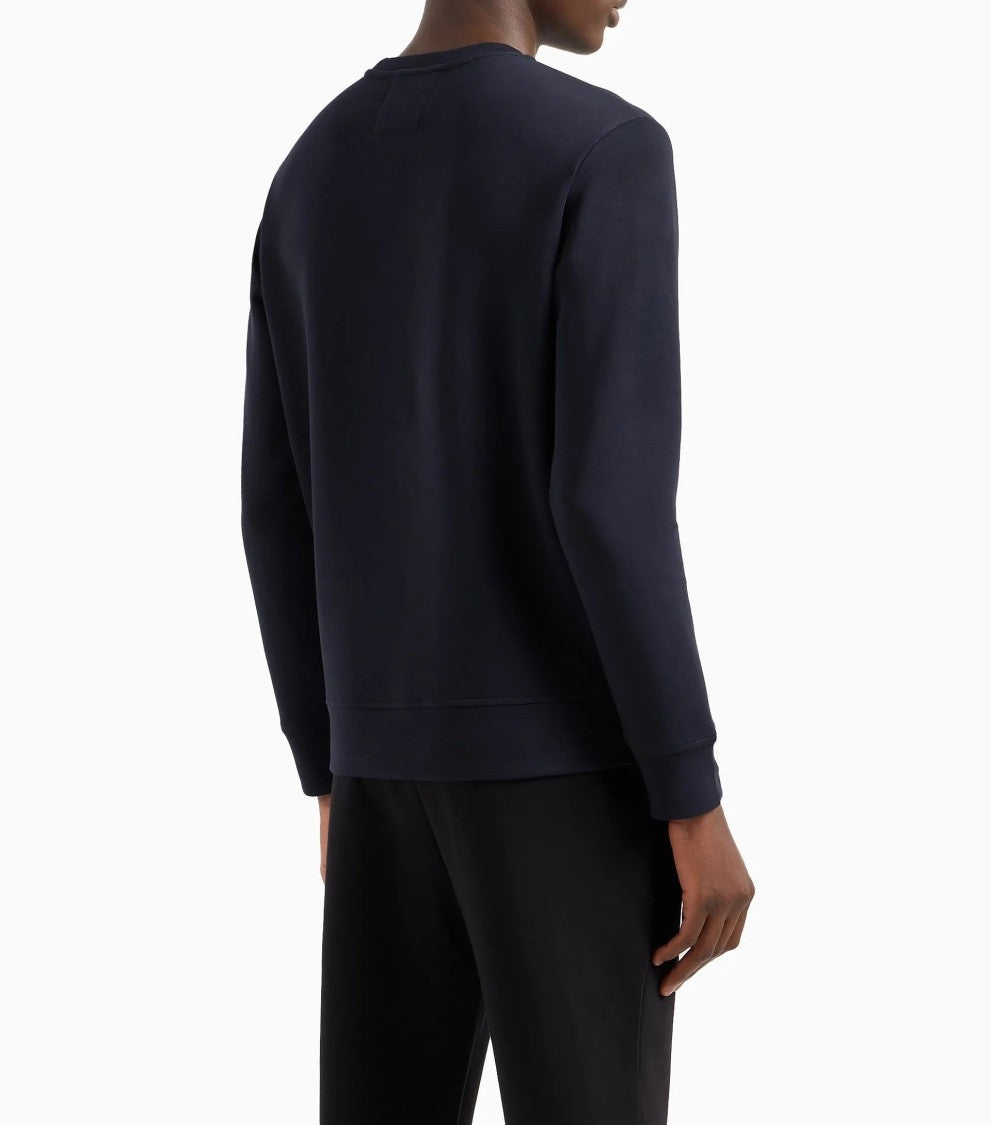 Emporio Armani Double Jersey Fabric Crew Neck Sweatshirt