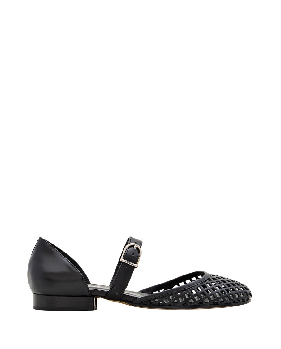 Durazzi Milano Perforated Net Ballerinas