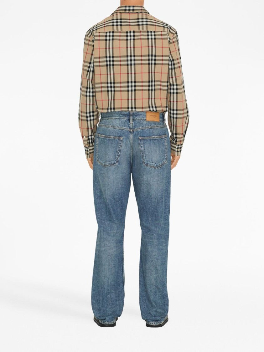 Burberry Check Print Shirt With Vintage Pattern