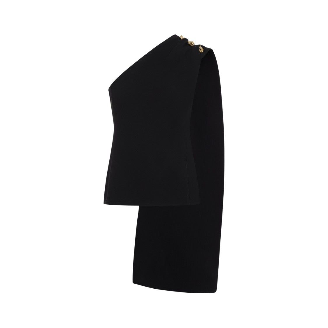 Bottega Veneta Asymmetrical Black Top With Single Shoulder