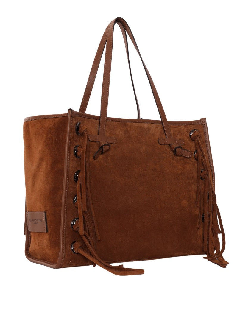 Gianni Chiarini Structured Handbag In Smooth Cow Leather
