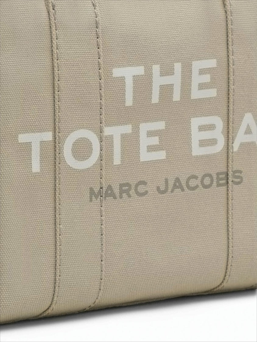Marc Jacobs Rectangular Cotton Tote Bag With Bold Lettering