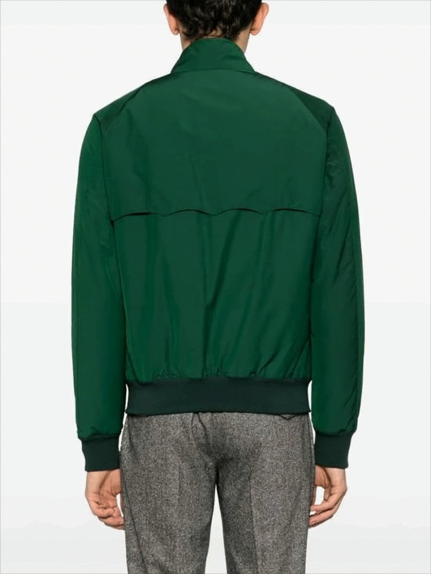 Baracuta Rich Green Baracuta Bomber Jacket With Flap Pockets