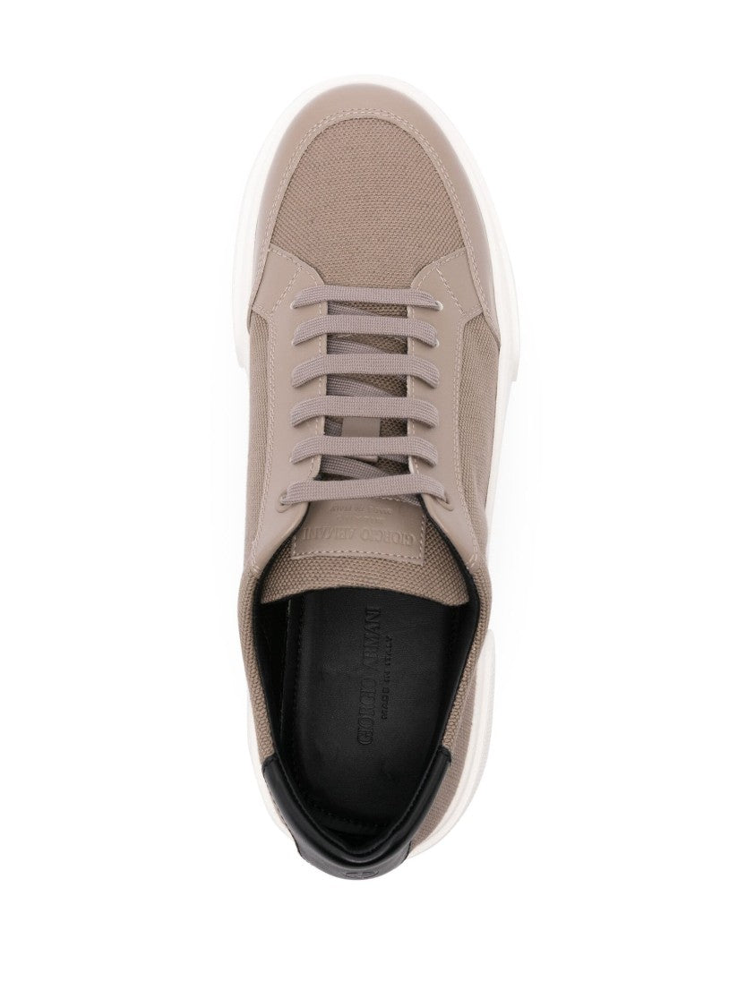 Giorgio Armani Elegant Black Trainers With Minimalist Design