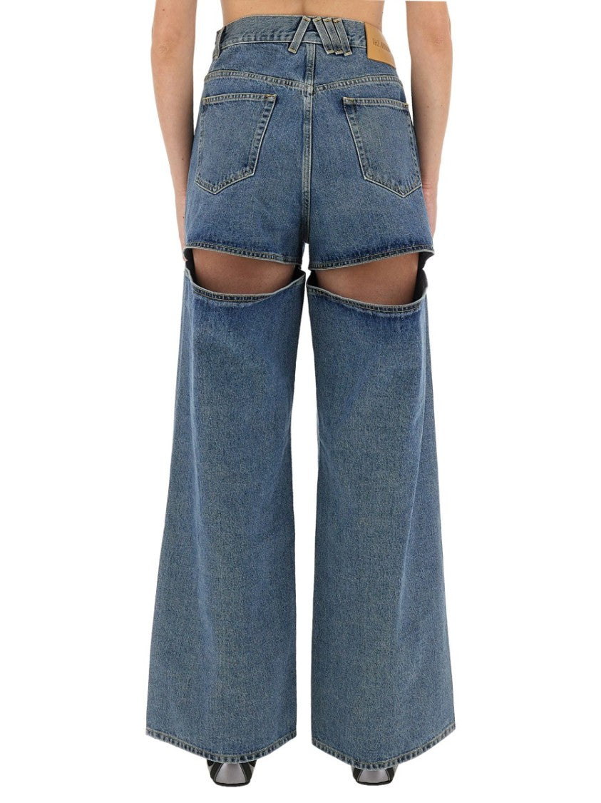 The Attico Long Denim Jeans