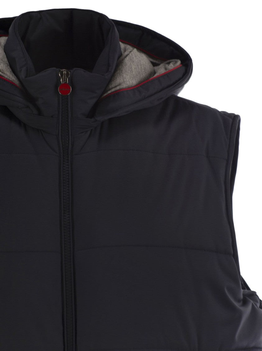 Kiton Hooded Sleeveless Jacket