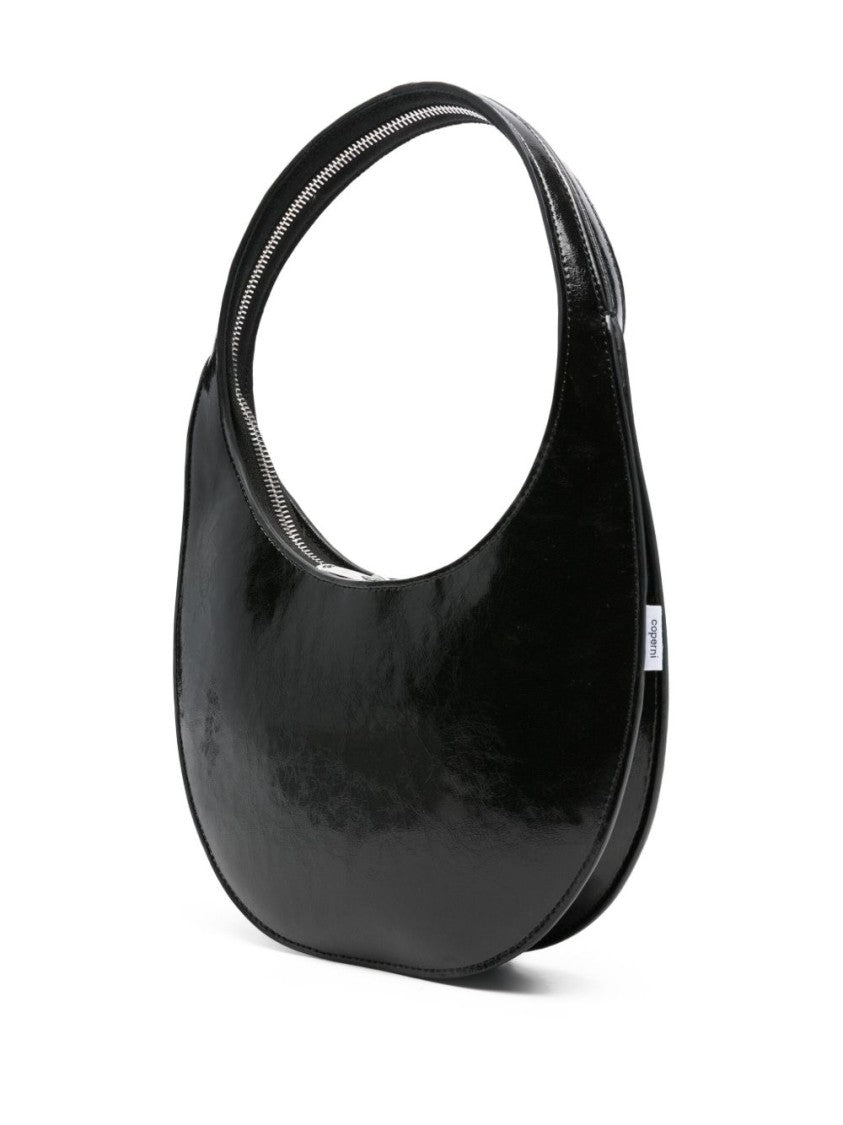 Coperni Crescent-Shaped Black Nylon Shoulder Bag
