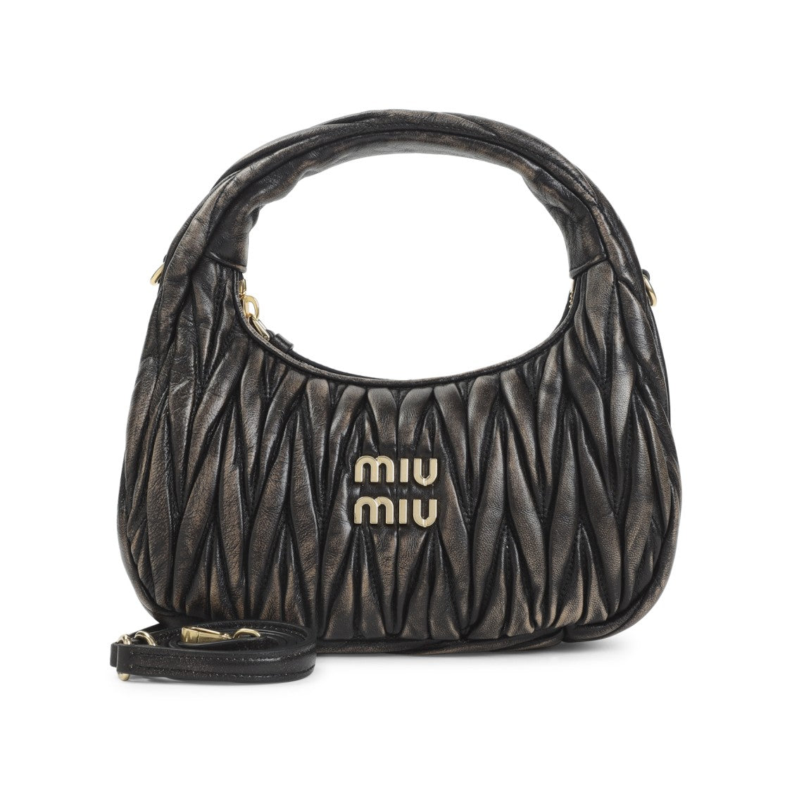 Miu Miu Brown Leather Shoulder Bag