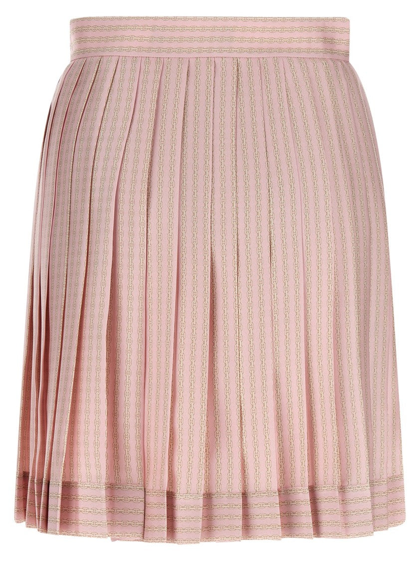 Versace Foulard Print Silk Twill Mini Skirt