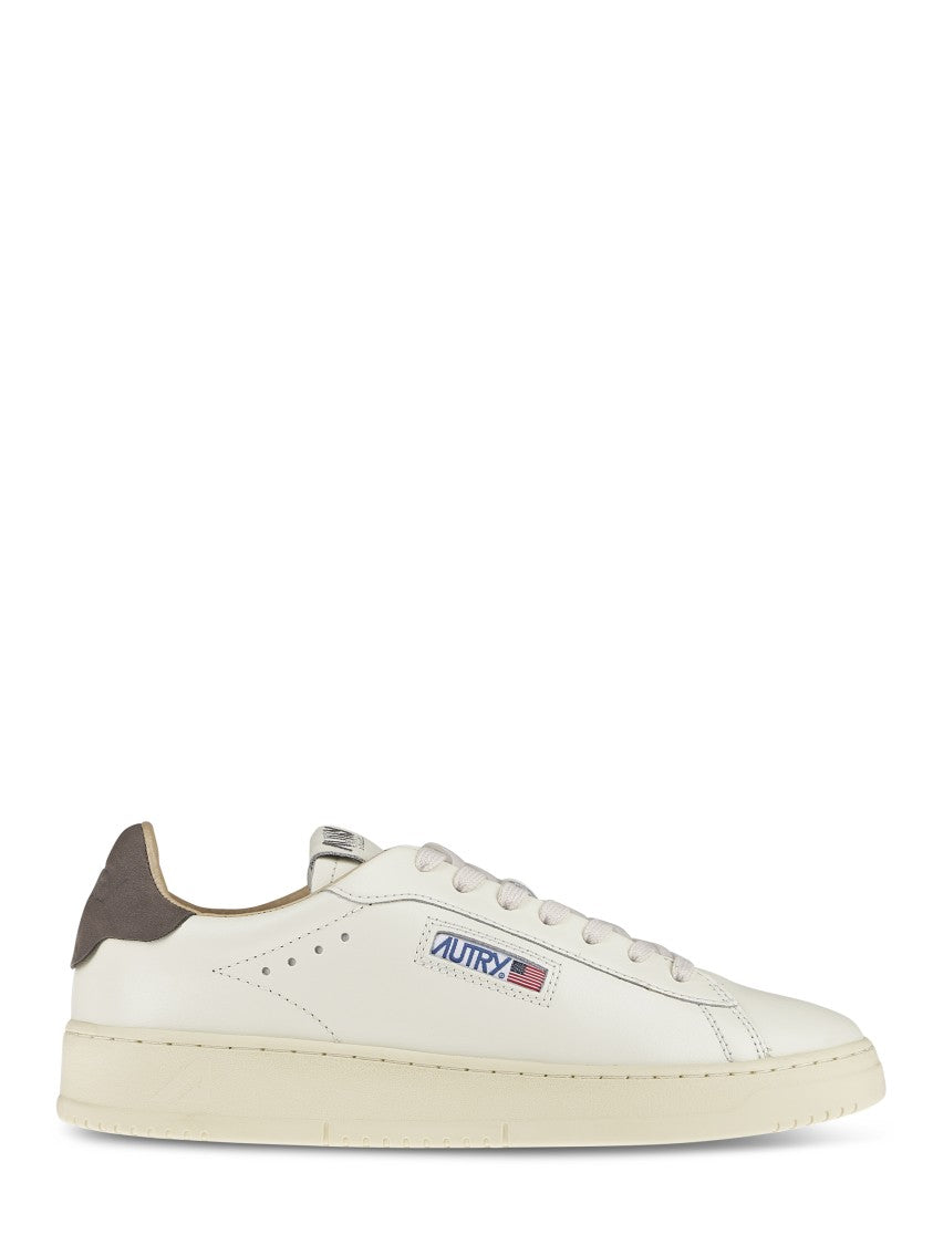 Autry Low-Profile Sneakers With Nubuck Heel Tab