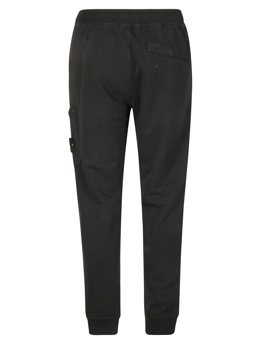 Stone Island Straight-Cut Black Trousers With Clean Silhouette