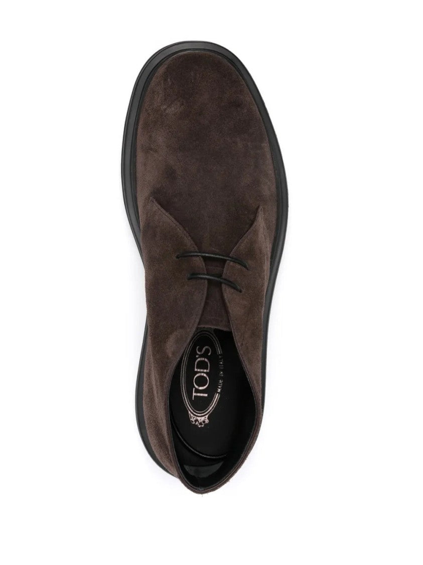 Tod's Suede Lace-Up Boots