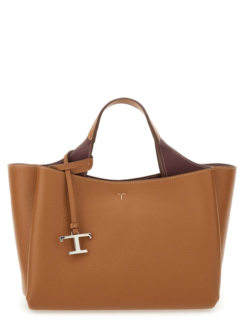 Tod's Structured Mini Handbag In Textured Calfskin