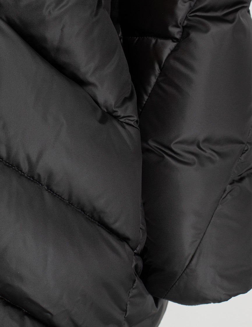 Moorer Quilted Black Puffer Jacket With Hood