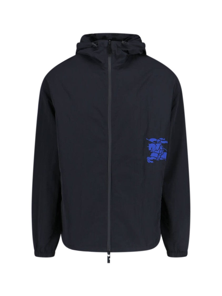 Burberry "Ekd" Hooded Jacket – Black