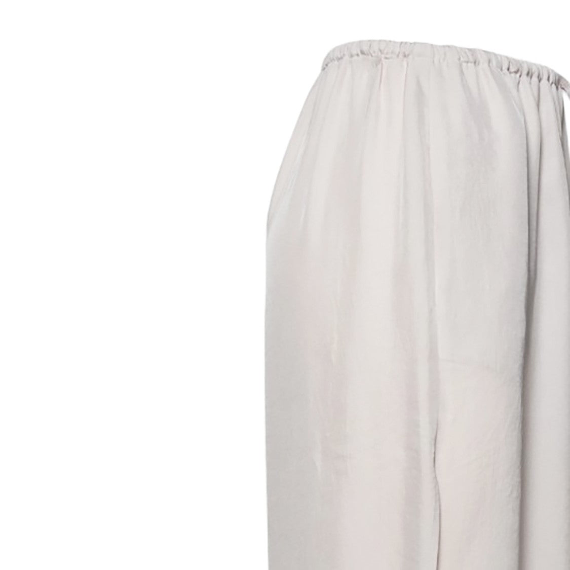 Covert Straight Tube Skirt With Elastic Waistband In Smooth Acetate