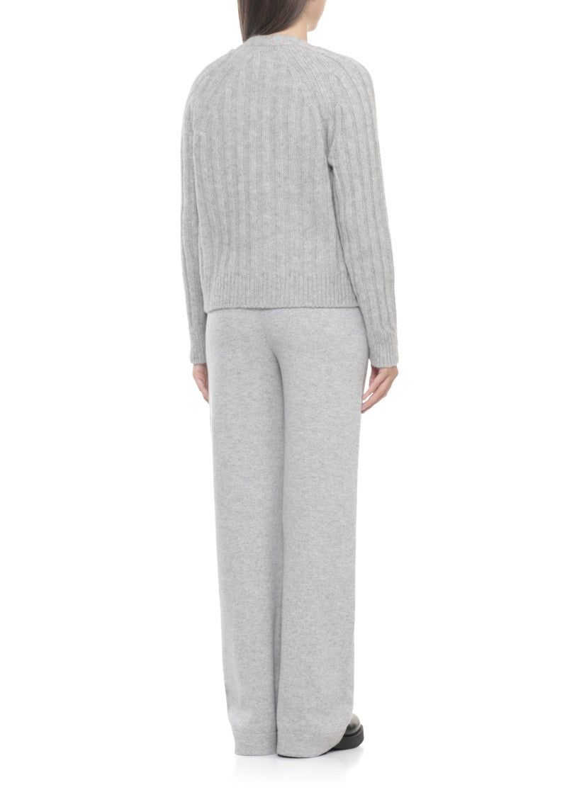 Peserico Grey Alpaca Cardigan