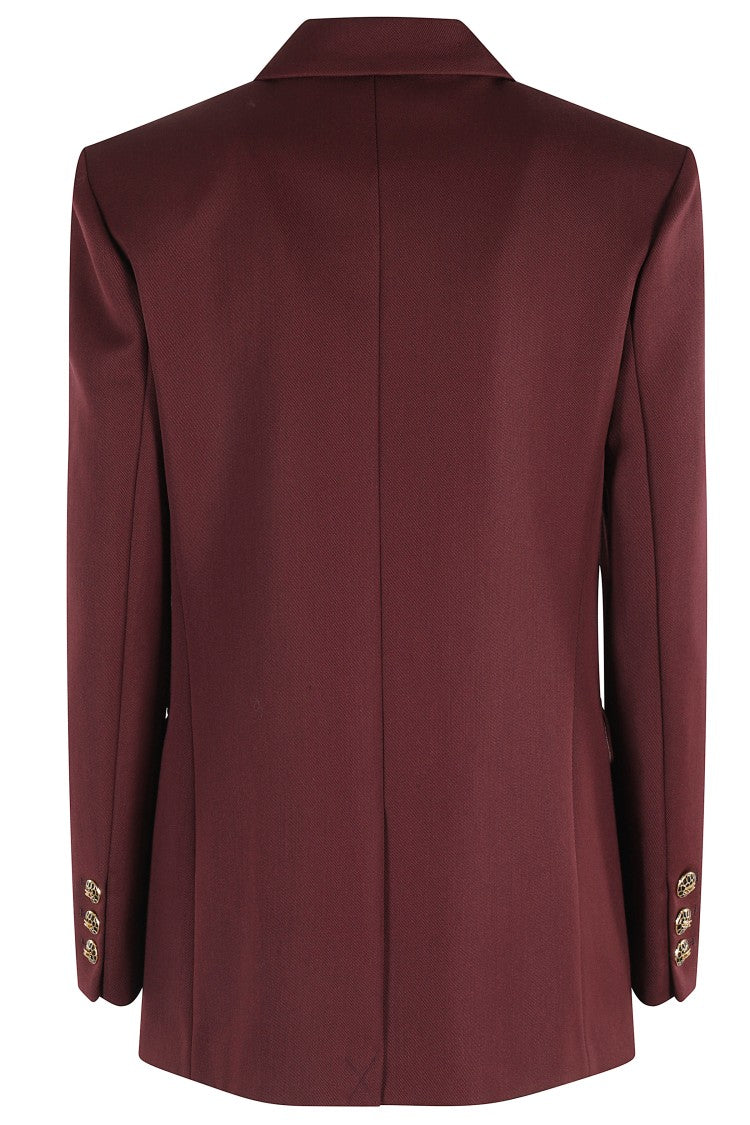 Elisabetta Franchi Structured Double-Breasted Blazer With Peaked Lapel