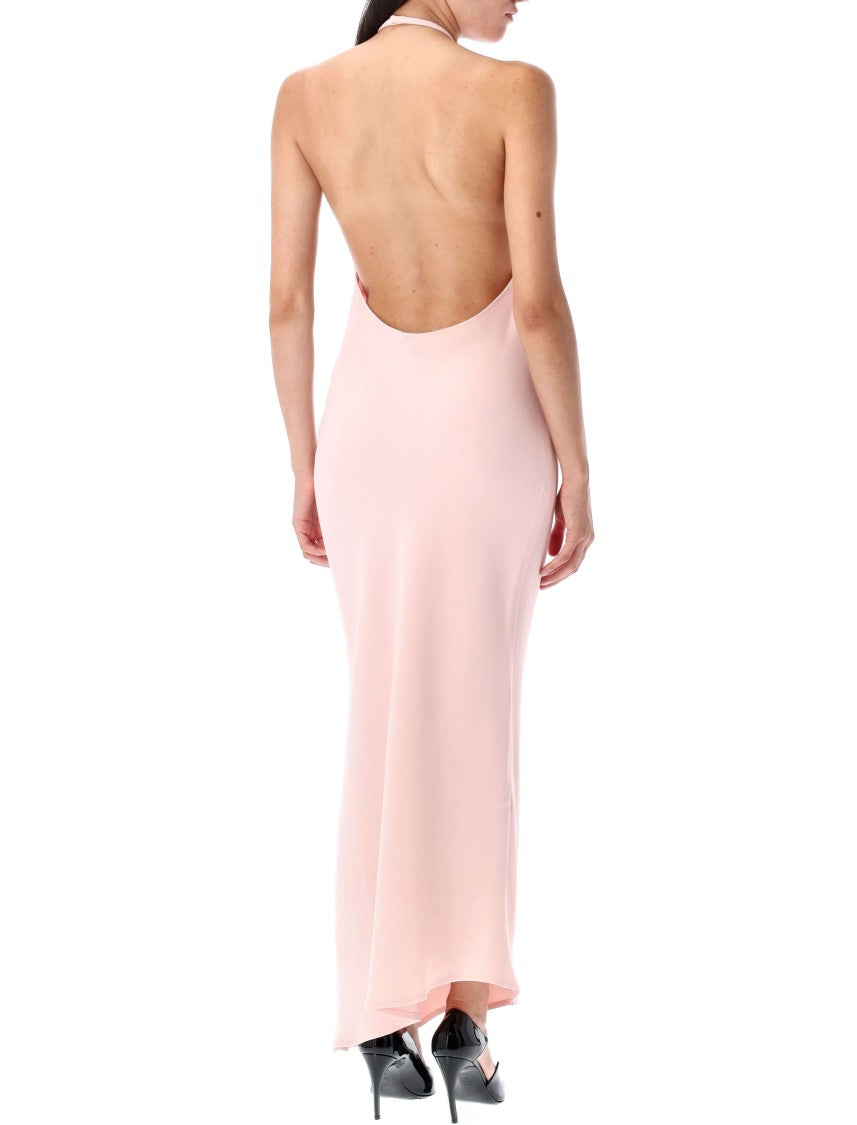 The Attico Floor-Length Halter Neck Dress