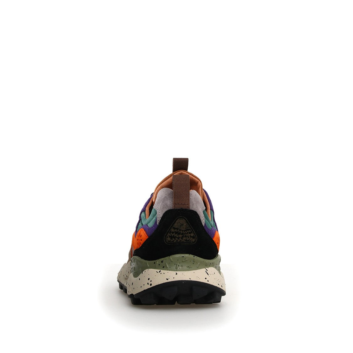 Flower Mountain Yamano 3 Sneakers In Ebony And Tobacco Suede