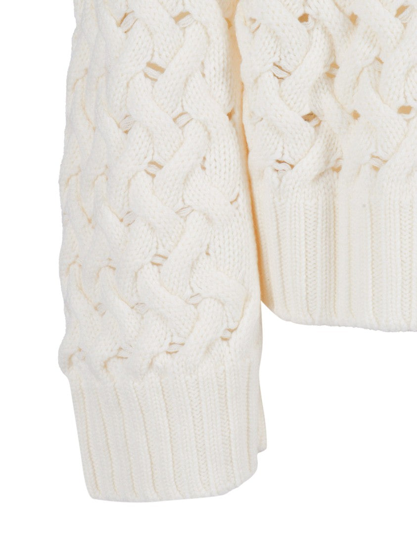 P.A.R.O.S.H. Finely Knit Wool Sweater With Classic Crew Neckline