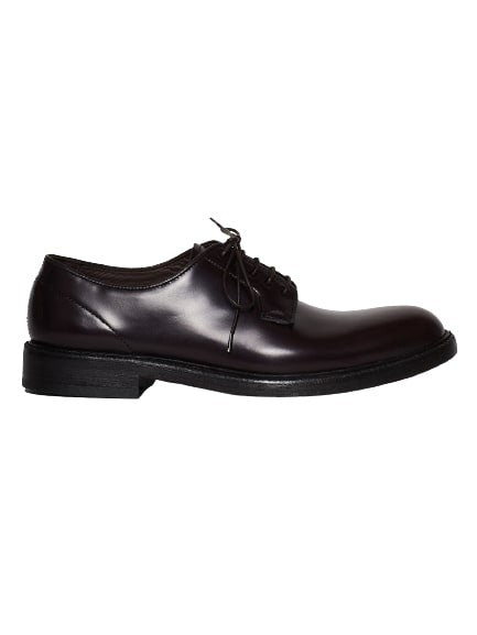Green George Shoe Tied To Bordeaux Derby