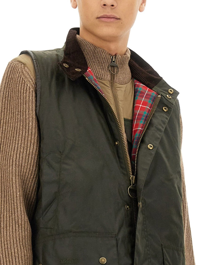 Baracuta X Barbour Vests With Logo
