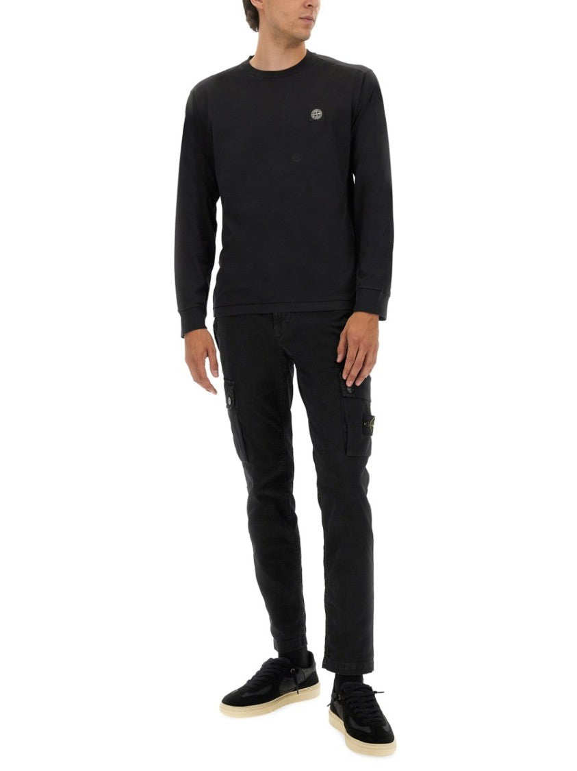 Stone Island Long-Sleeved Cotton Jersey T-Shirt
