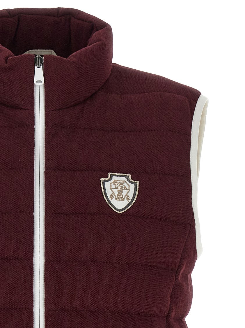 Brunello Cucinelli Piqué Cotton Goose Down-Padded Vest
