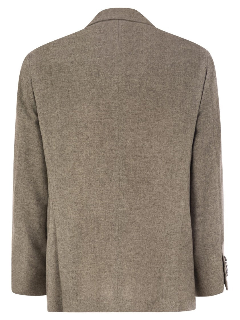 Brunello Cucinelli Deconstructed Jacket In Yack