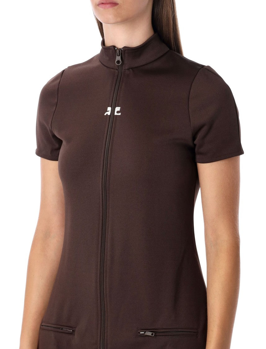 Courrèges Interlock Tracksuit Mini Dress