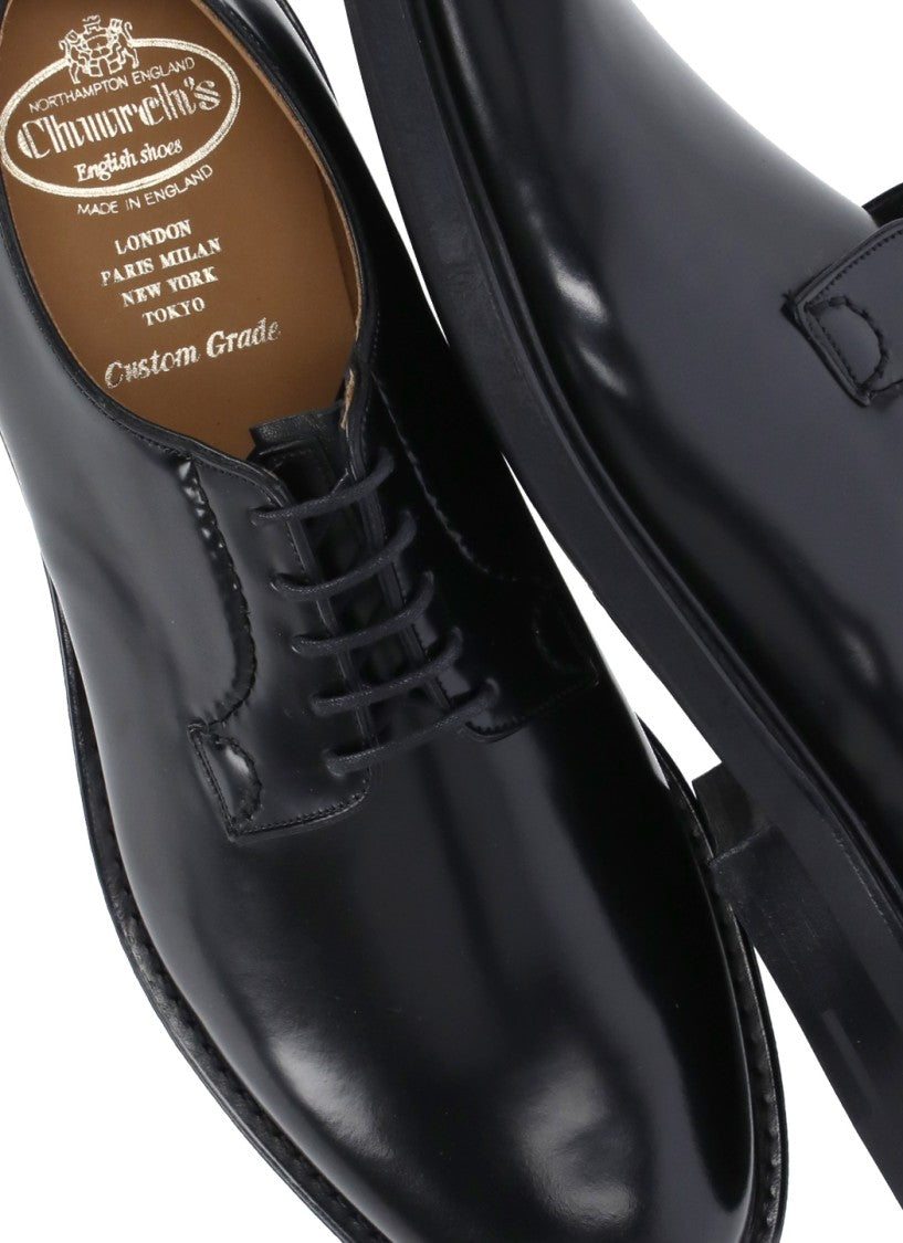 Church's Polished Black Leather Lace-Up Shoes